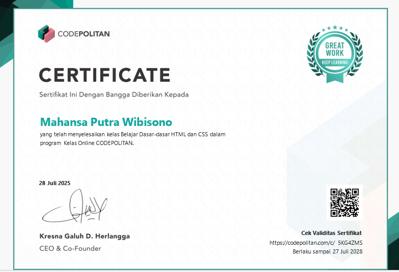 Certification 2